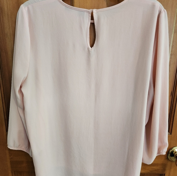 Forever 21 Pink Sheer Blouse, size L - Picture 4 of 4